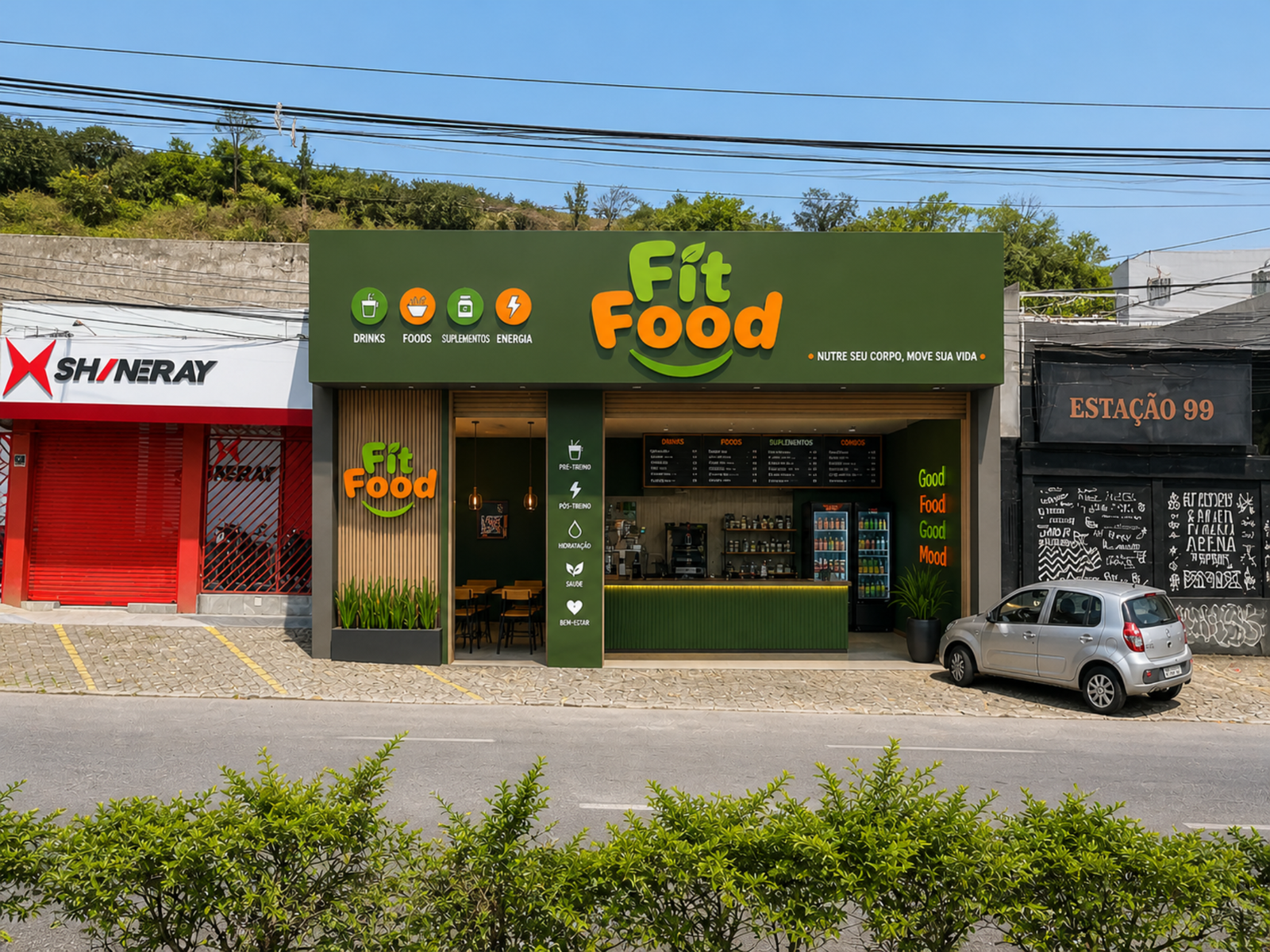 Fachada conceito Fit Food